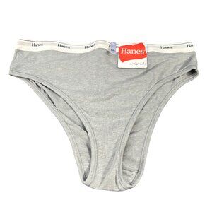 Hanes Originals Women's Size XXL Panty High Leg Heather Gray New With Tags